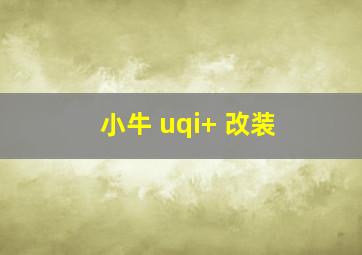 小牛 uqi+ 改装